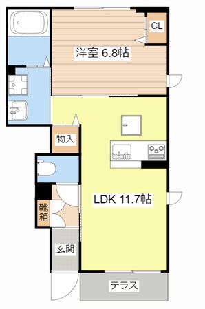 シャーメゾン杉山の物件間取画像